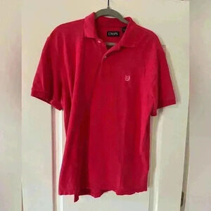 Chaps Men’s Size Medium Rich Dark Pink, Casual Polo Shirt